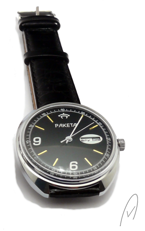 Raketa Wochentag Kalender Handaufzug 3