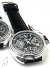 Raketa doppelte Kalender 24 Stunden mechanische Uhr 13